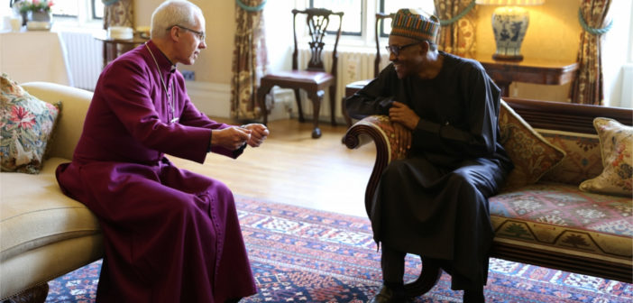 Archbishop of Canterbury visits President Buhari in London