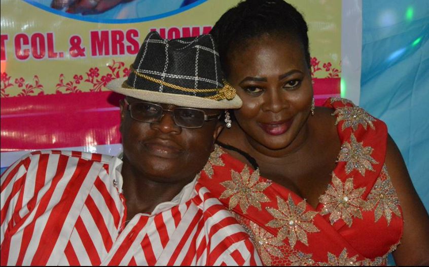 Linda Omal Wife of Lt. Col. Ijoma ijomanta, celebrates husband’s birthday
