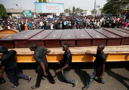 Benue killings: Mukurdi residents mourn as victims were given mass burial