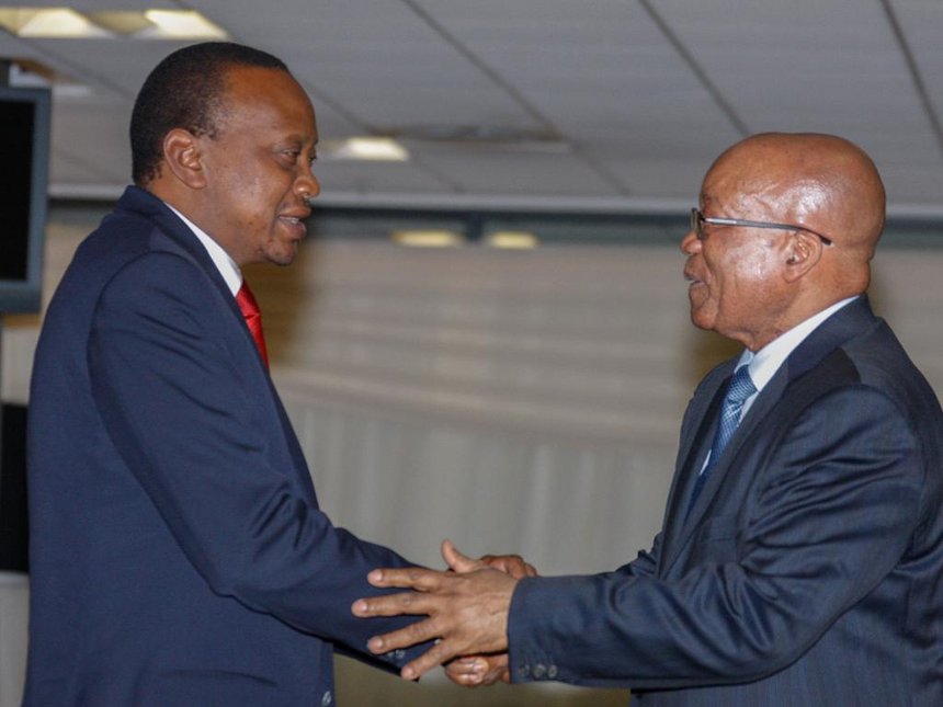 Kenya’s President congratulates Zuma for resigning