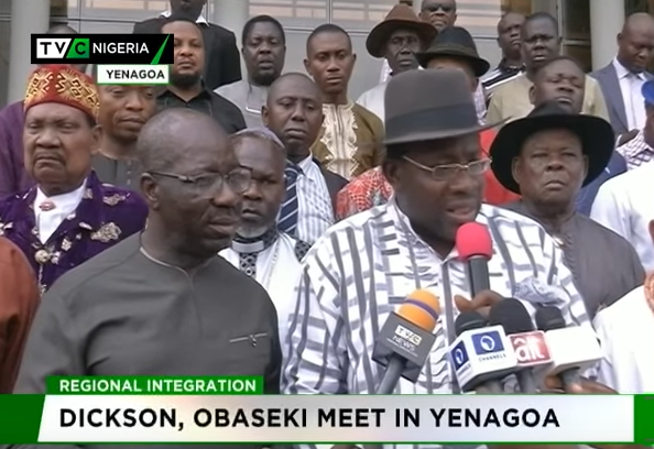 Dickson, Obaseki meet in Yenagoa to discuss regional Integration