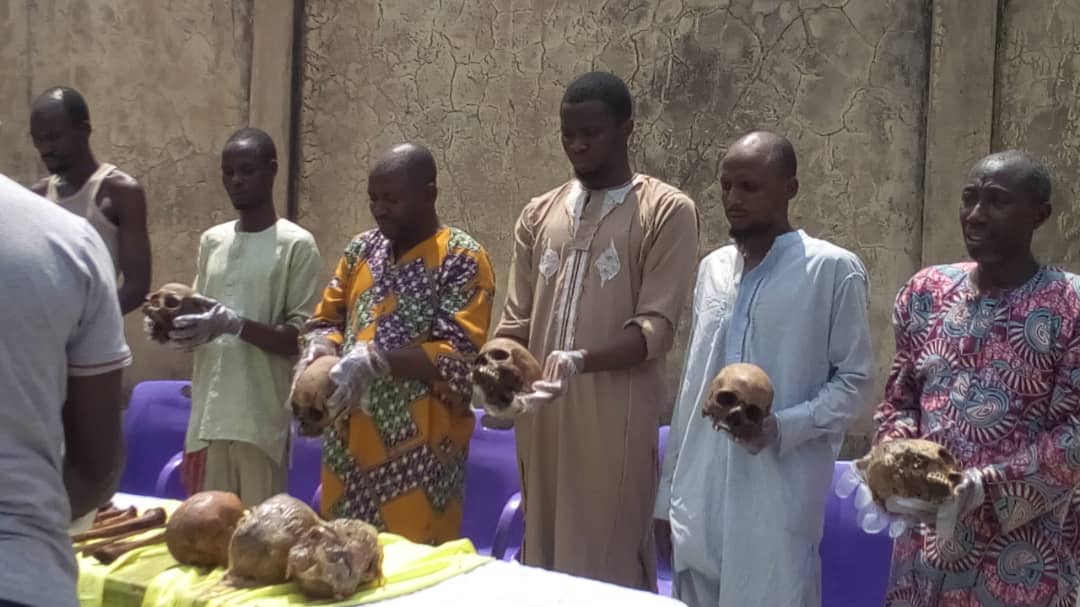 Police parade suspects over kidnap, murder & trade in human body parts in Kwara
