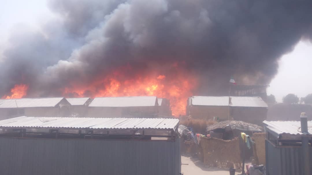 Fire razes IDP Camp in Monguno