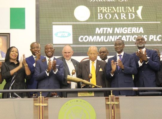 Market gains N1.9trillion as MTN lists 20.35 billion shares on the NSE