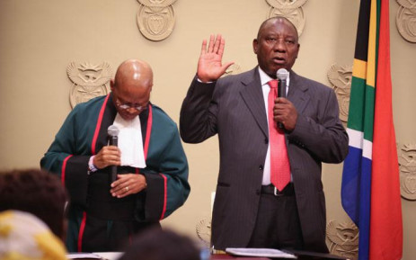 Cyril Ramaphosa sworn in as President of South Africa