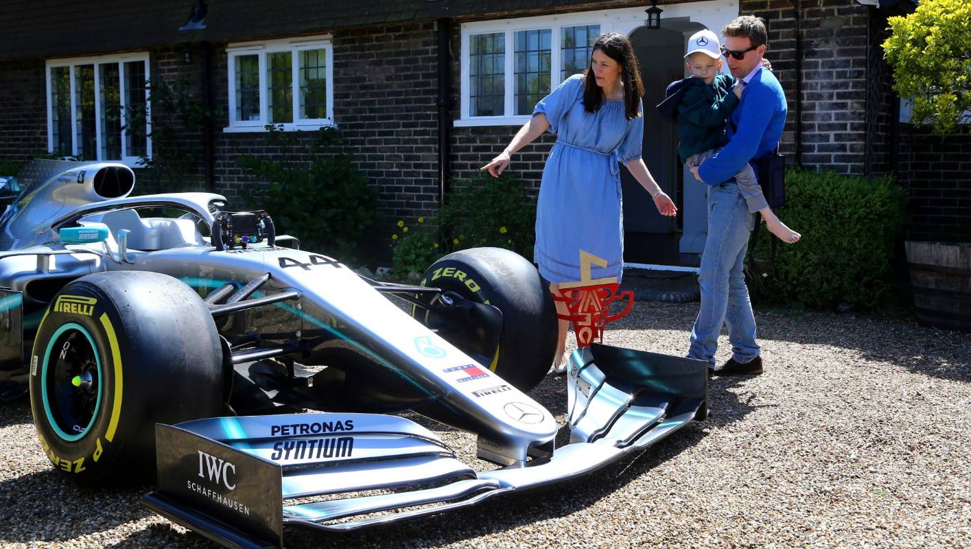 Mercedes surprise terminally ill child with Lewis Hamilton’s car