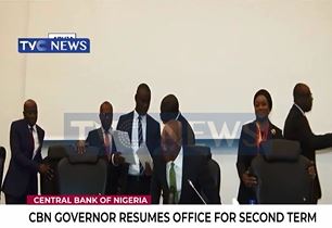 CBN Governor resumes office for second term
