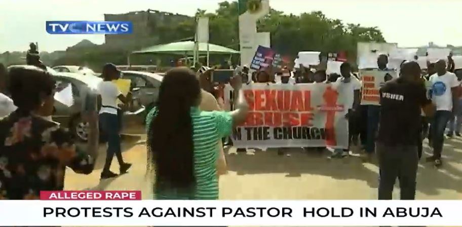 Protesters gather in Lagos, Abuja to protest alleged rape of Bisola Dakolo