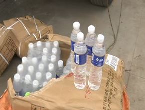 Customs uncovers packs of bottled water imported from China