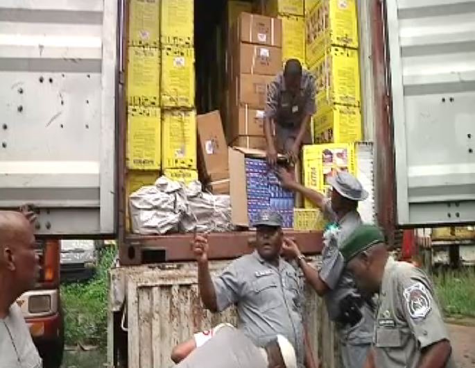 Customs impounds over 1500 cartons of Codeine, Tramadol, others