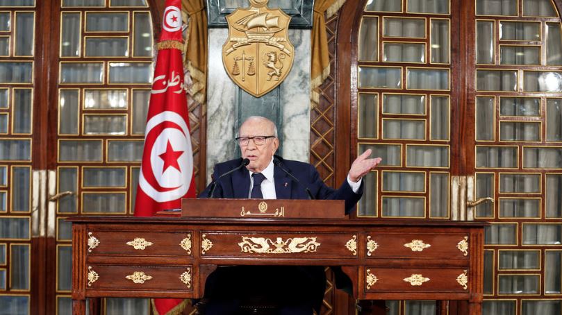 Parliament speaker sworn in as interim president in Tunisia