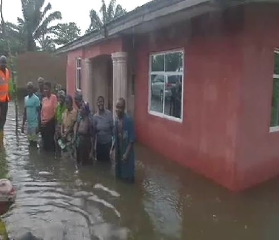 Homes, farmlands submerged by flood in oguta, Imo