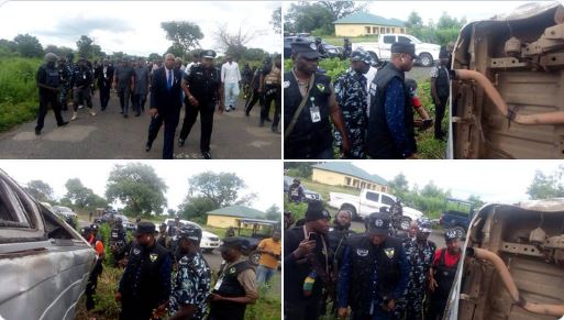 PHOTOS: Investigative Panel visits scene where three Police Officers were killed