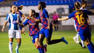 Oshoala scores to lift first Silverware with Barcelona