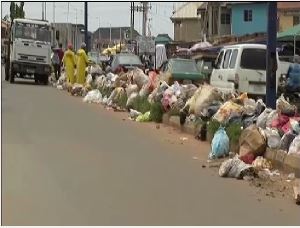 Environmental Hazard: UNILORIN road littered with refuse