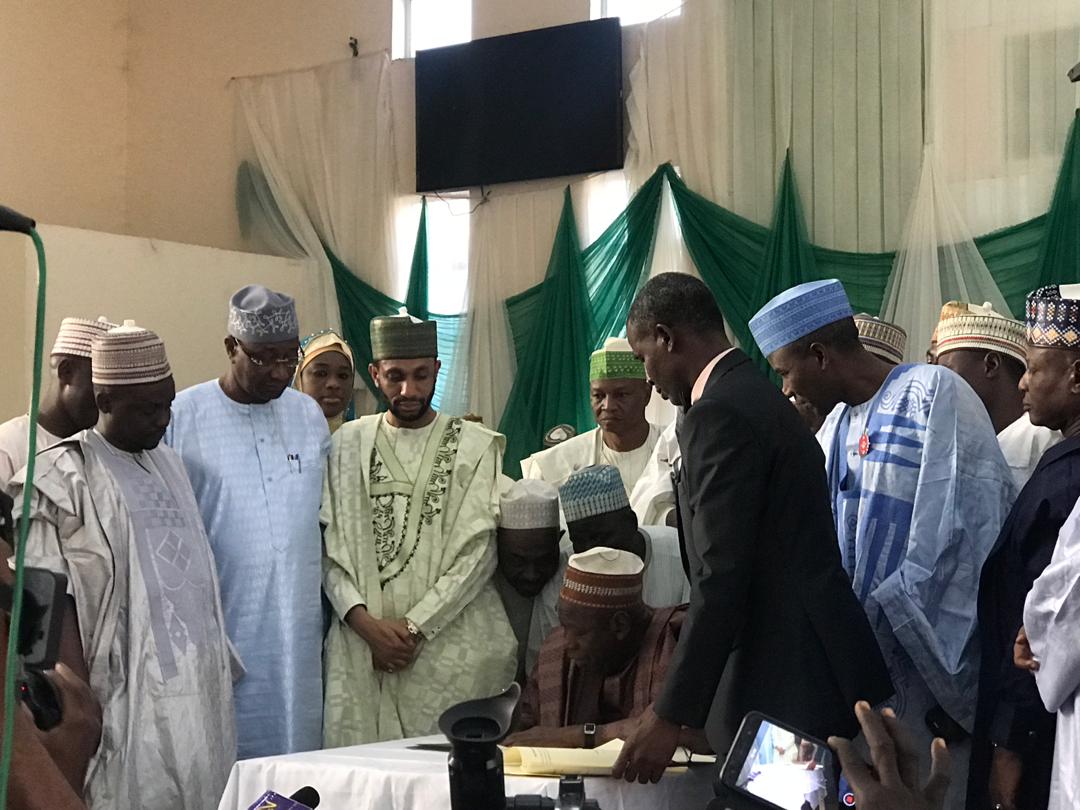 Just In: Ganduje signs Kano Emirate Council Bill 2019