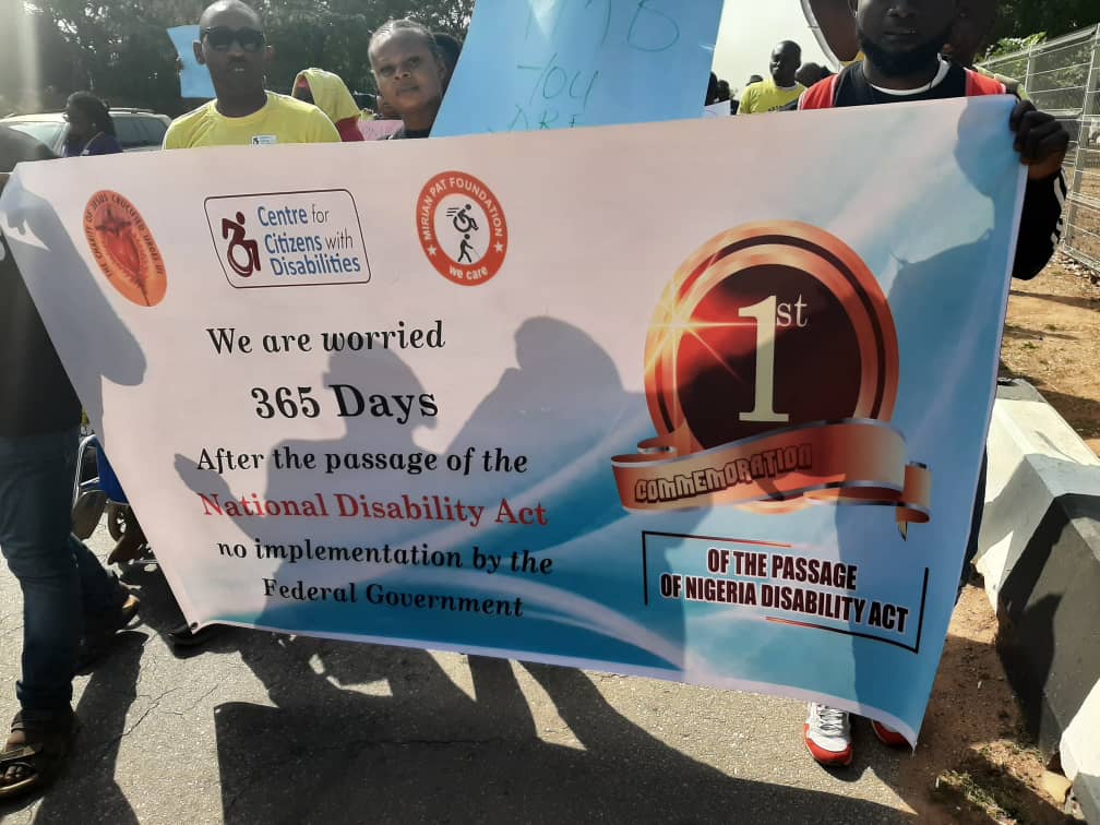 PWDs protest delay in implementation of Discrimination Prohibition Act