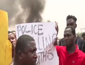 Youth in Edo state protest alleged brutality by police
