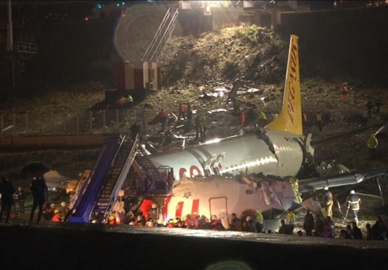 3 persons dead, 179 injured as plane skids off runway in Istanbul, Turkey