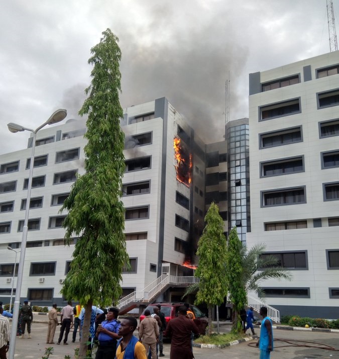 BREAKING: Office of Accountant General on fire