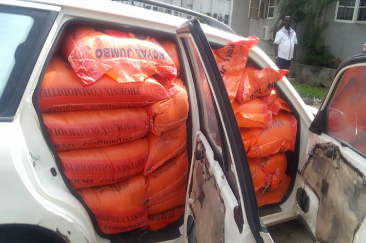 Customs strike force seizes 1000 bags of rice in two weeks
