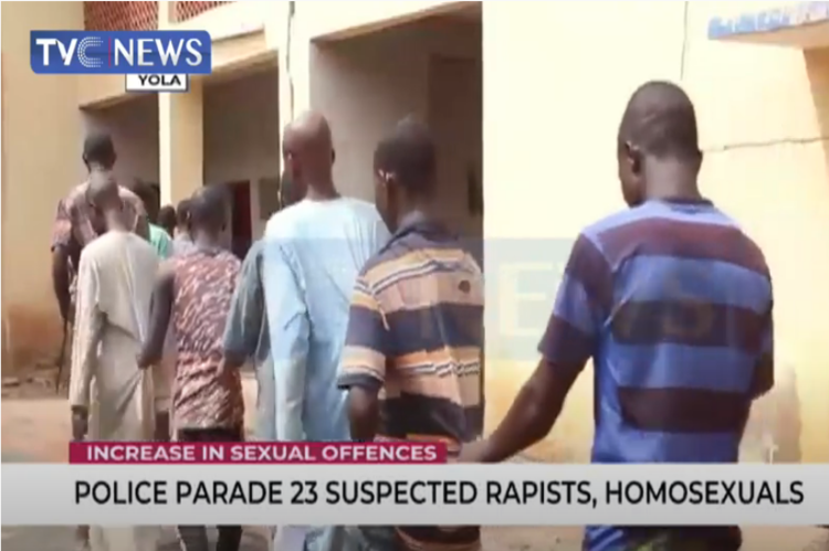 Police Parade 23 Suspected Rapists, Homosexuals in Adamawa