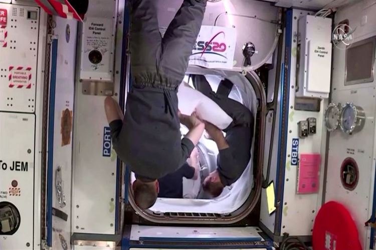 NASA astronauts riding SpaceX capsule return to earth today
