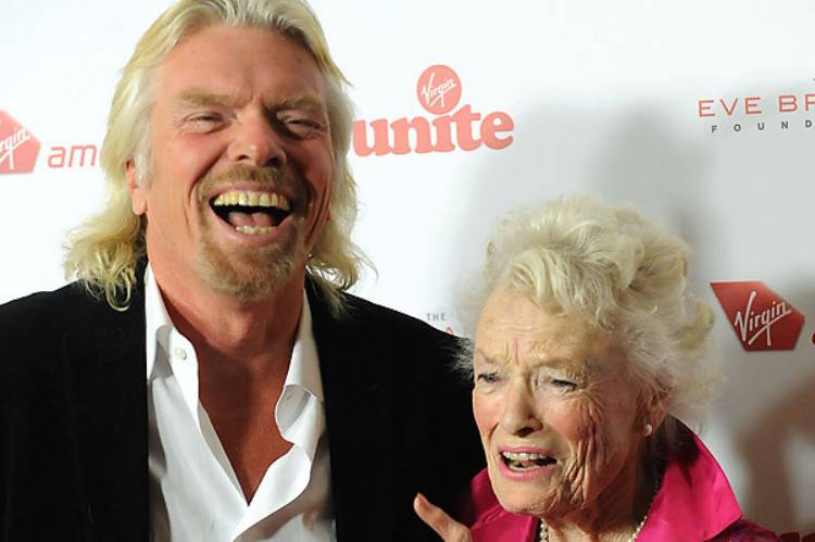 Richard Branson loses mother to Covid-19