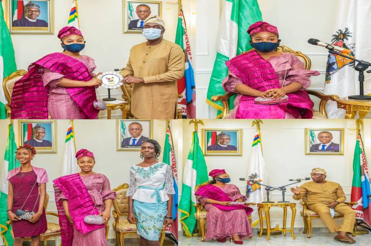 Hamzat receives Lagos One Day Governor, Ajala Gloria