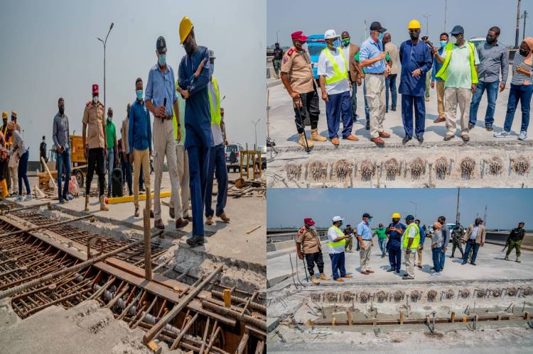 Fashola inspects repair works on Third Mainland bridge