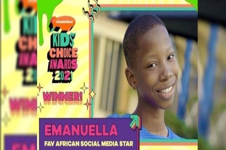 Emmanuella wins Nickelodeon kids Choice Awards