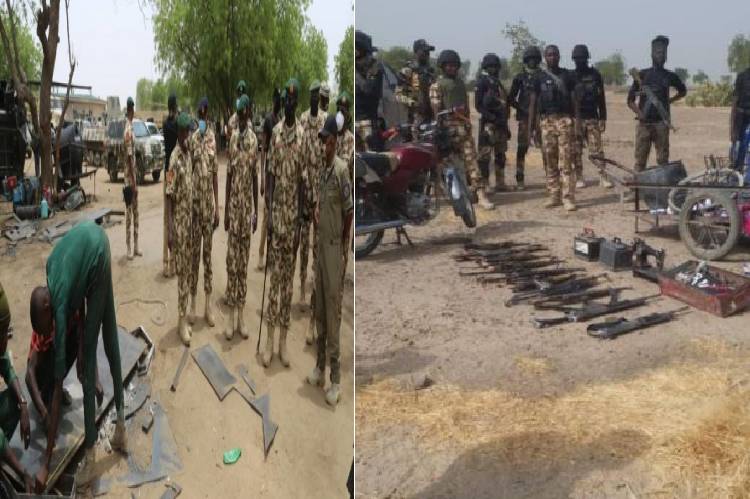 Troops kill more BH/ISWAP terrorists, capture arms, ammunition in Dikwa-Ajiri axis, Borno