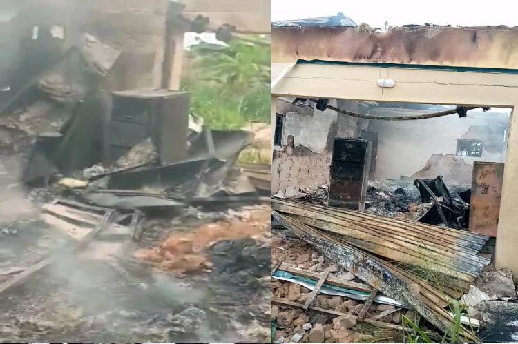 INEC’s local government area office in Abia State set ablaze by unknown persons