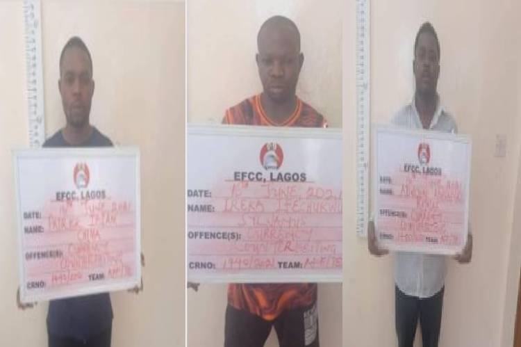 EFCC arrests three for alleged currency counterfeiting