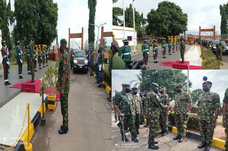 Photos: Chief of Defence Staff, General Lucky Irabor arrives Oyo State