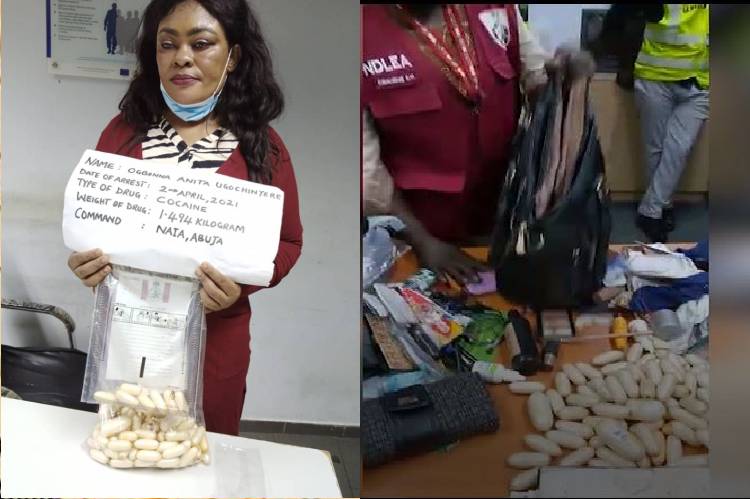 Mother of 3 arrested with 100 wraps of cocaine tucked in her private part, handbag