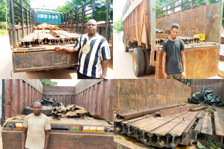Enugu Police arrest three suspected rail track vandals