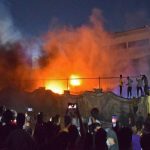 World news about fire outbreak in Iraq hospital