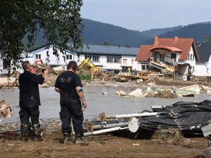 recent news about flooding in Germany, Belgium