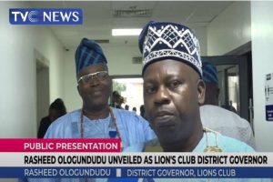 Latest News in Nigeria is that Rasheed Ologundudu unveiled as Lions Club's District Governor