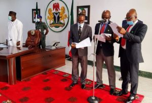 Governor Ugwuanyi inauguirates reconstituted Enugu State Judicial Service Commission