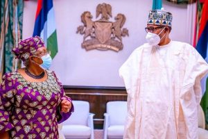 WTO DG, Okonjo-Iweala seeks Buhari's support for Africa's vaccine production