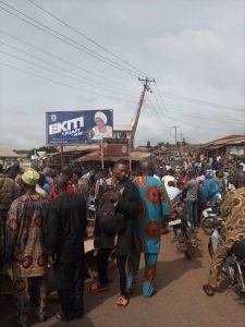 Residents of Ado Ekiti protest kidnap of four persons by suspected gunmen