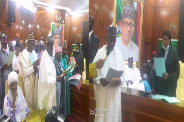 Governor Matawalle swears in new SSG, HOS, 18 Commissioners, Others