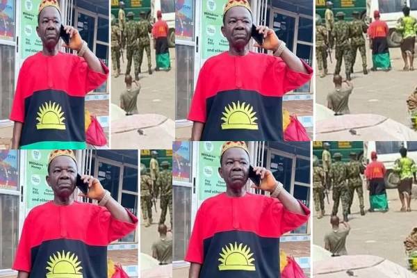 Soldiers arrest popular Nollywood actor, Chiwetalu Agu for wearing Biafra outfit