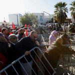 Hundreds of Tunisians protest president's power grab near suspended parliament