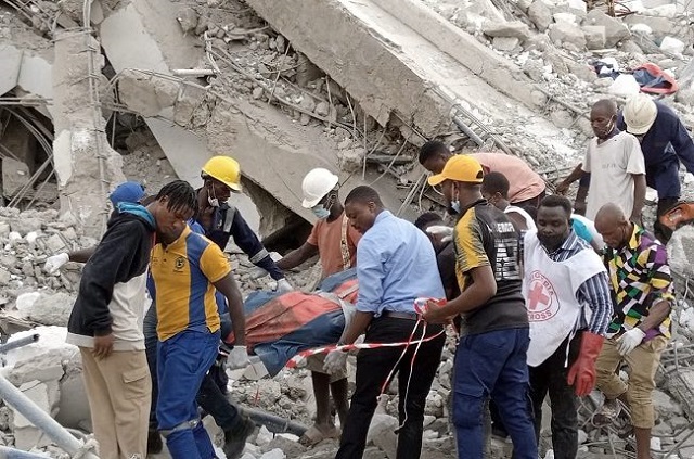Updated: Nine rescued, 10 dead in Lagos 21-Storey building collapse