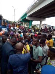  Motorcyclists in Ibadan protest death of member allegedly hit with a charm