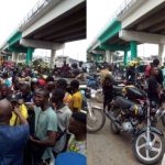 Motorcyclists in Ibadan protest death of member allegedly hit with a charm