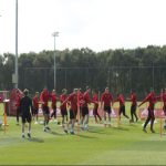 Manchester United's first team players return to Carrington training base